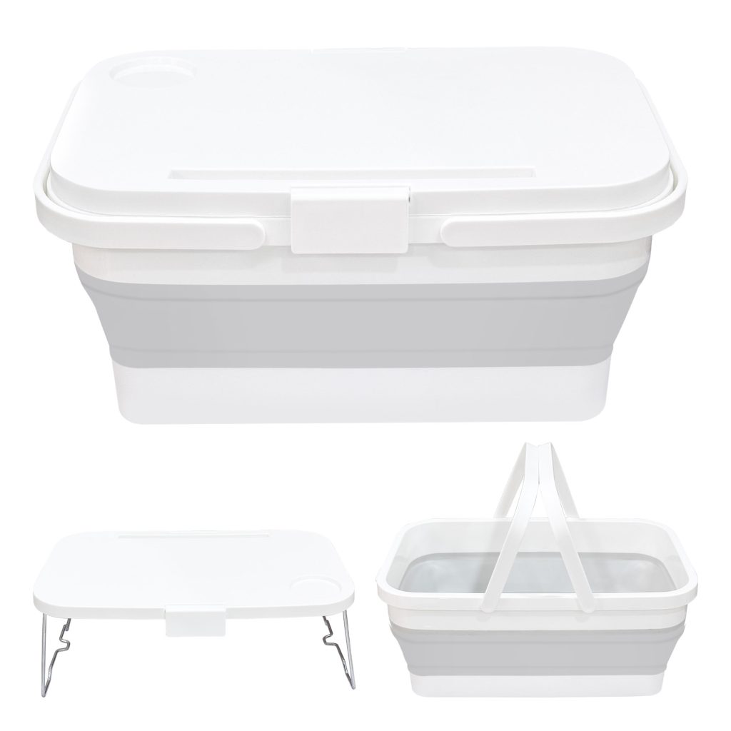 Faltbare Aufbewahrungsbox mit Tischplatte – 15L