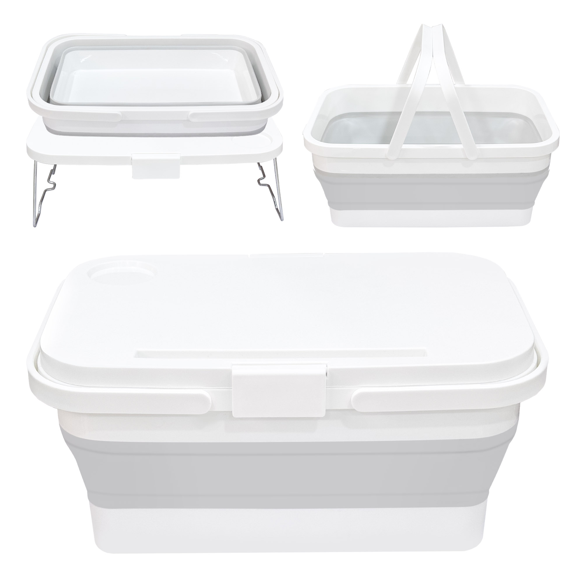 Faltbare Aufbewahrungsbox mit Tischplatte – 15L