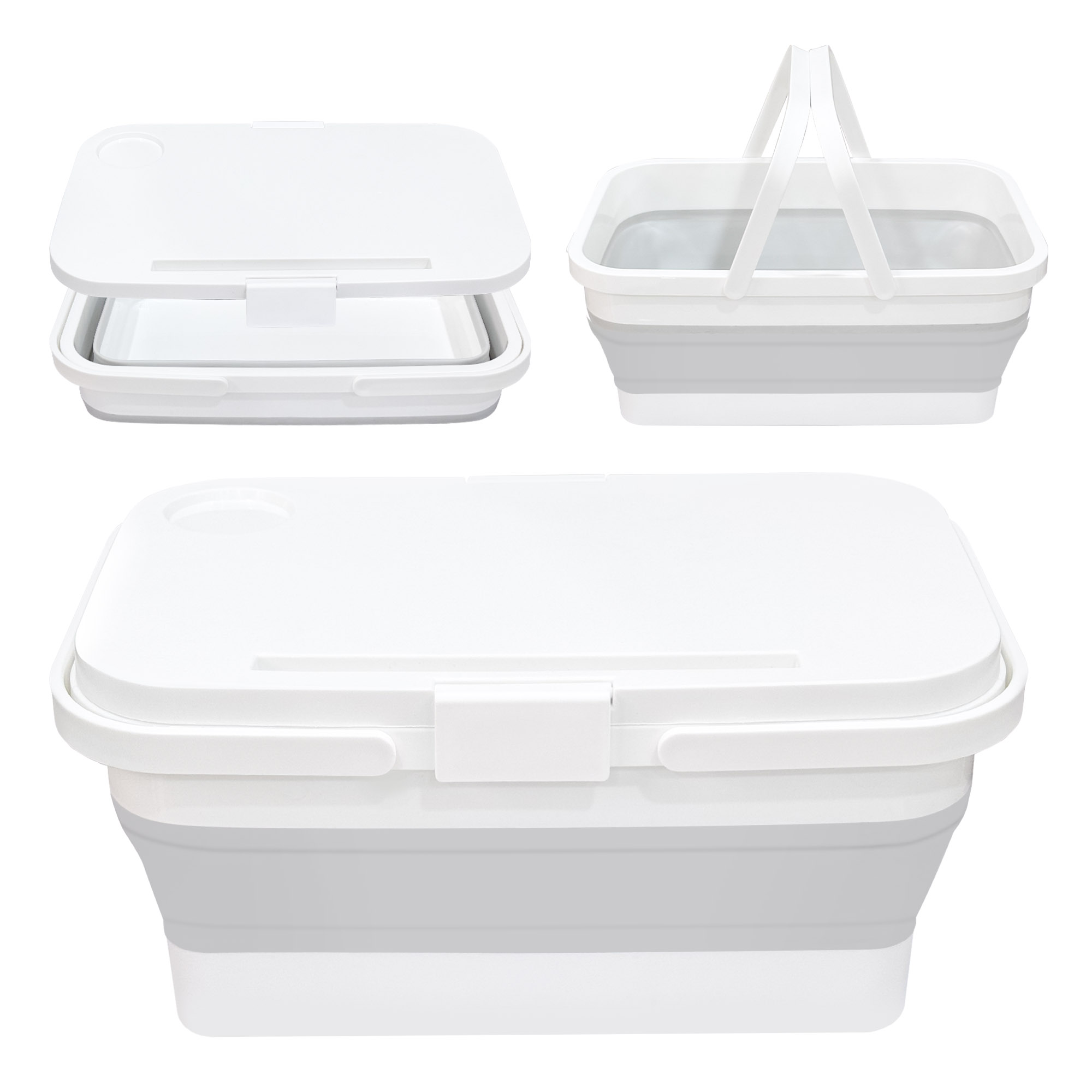 Faltbare Aufbewahrungsbox mit Tischplatte – 15L