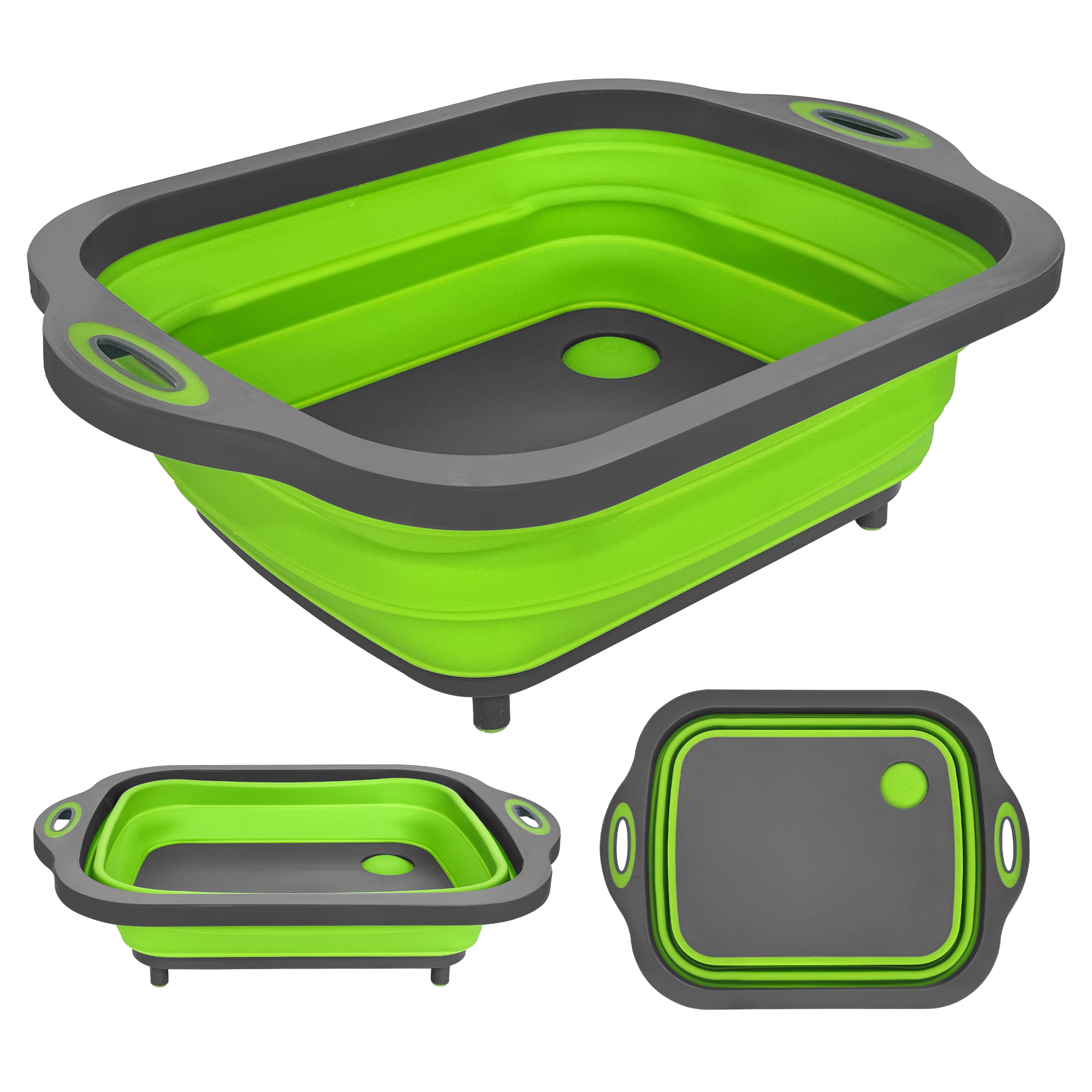 Foldable Cutting Board & Colander 2-in-1