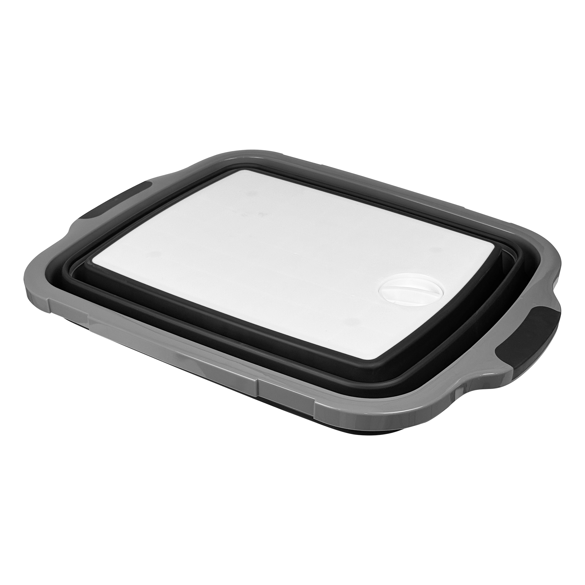 30L Foldable Multi-Purpose Basin with Sealed Lid - Black detail