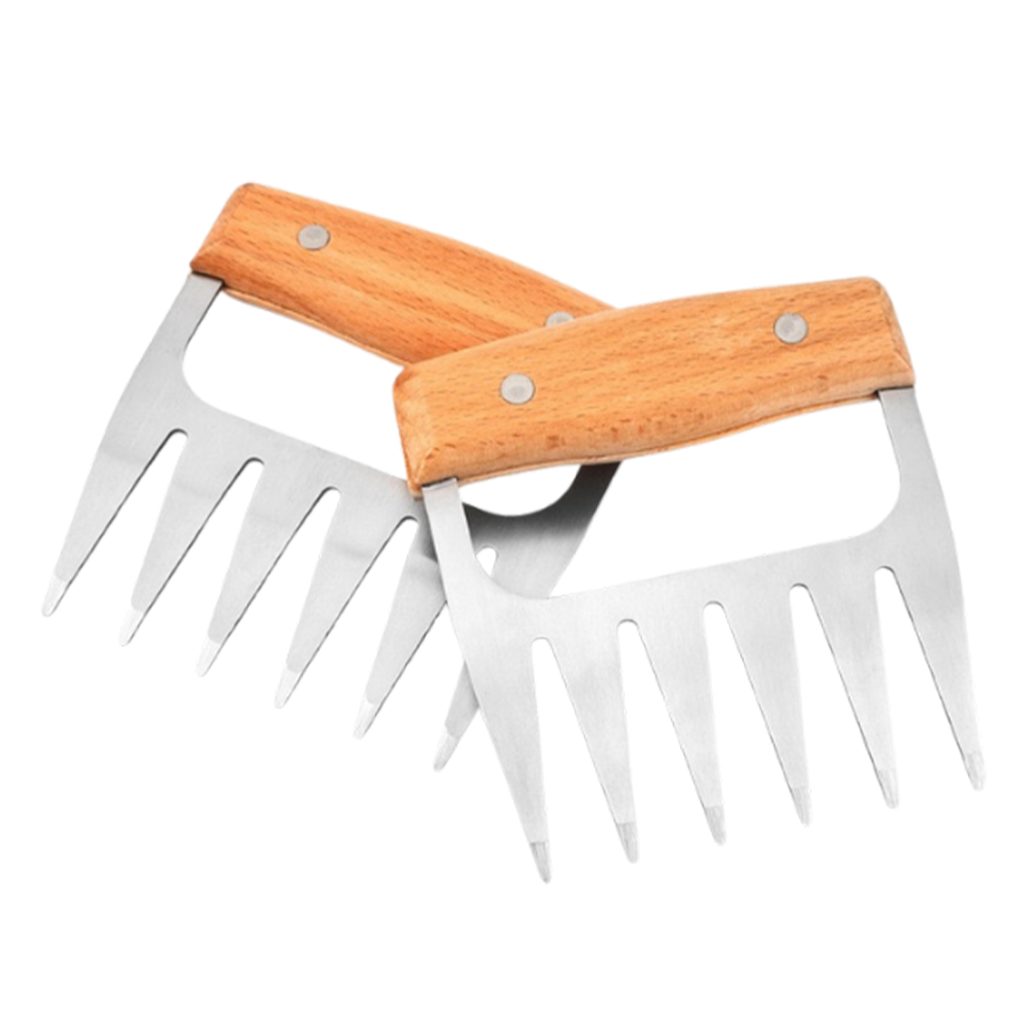 Stainless Meat Claw with Beechwood Handle – 2 Pack specifications