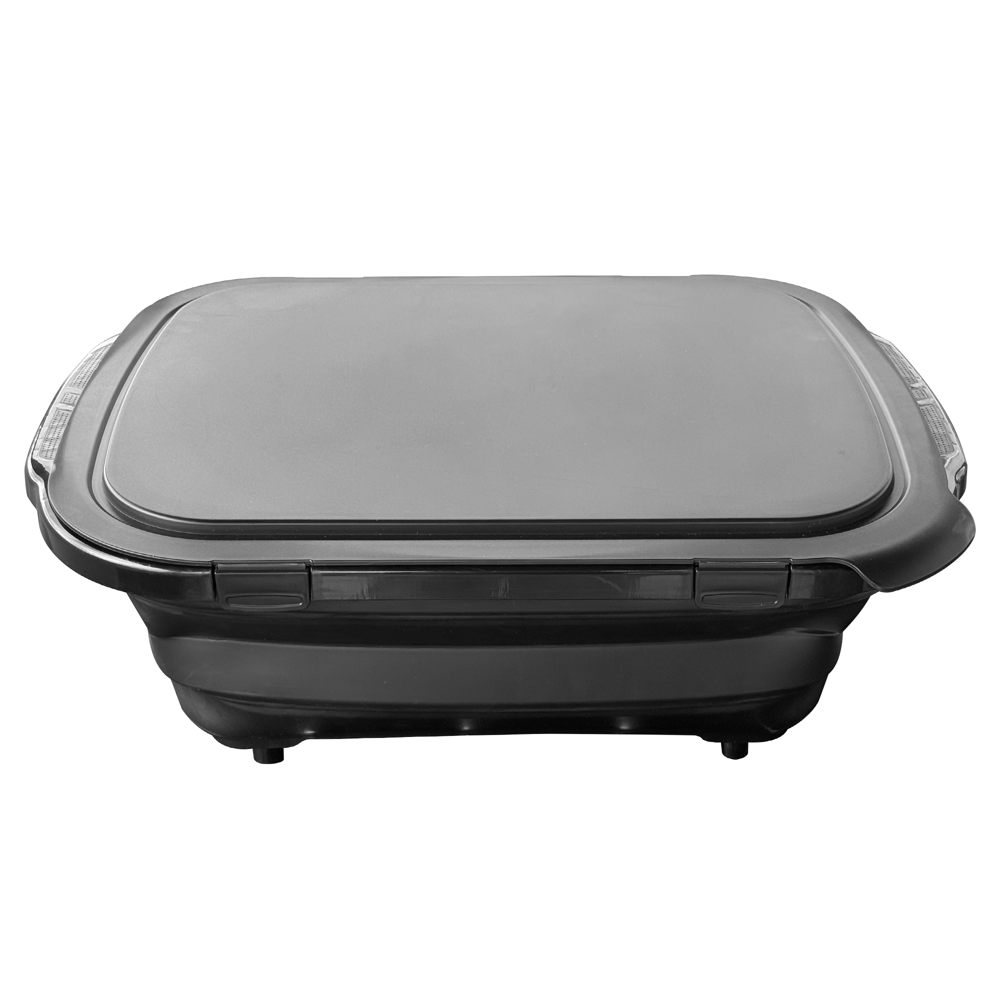 20L Foldable Stainless Steel BBQ Basket with Locking Lid detail