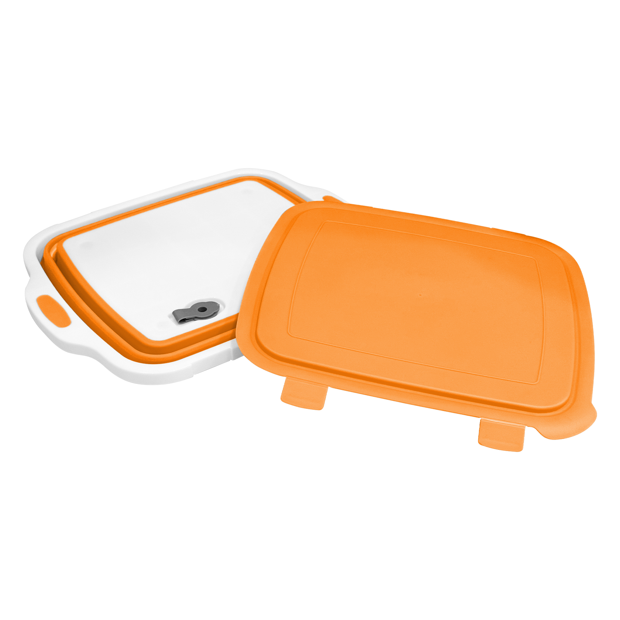Foldable BBQ Prep Tub with Locking Lid - 8L (Orange) specifications
