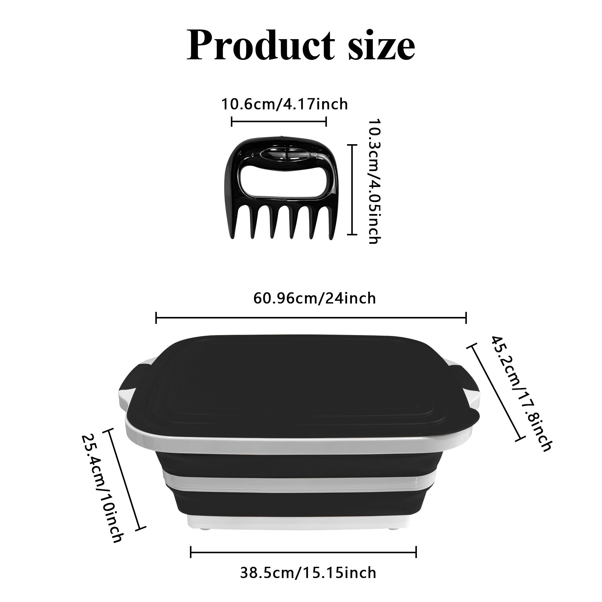 30L prep and serving tub detail