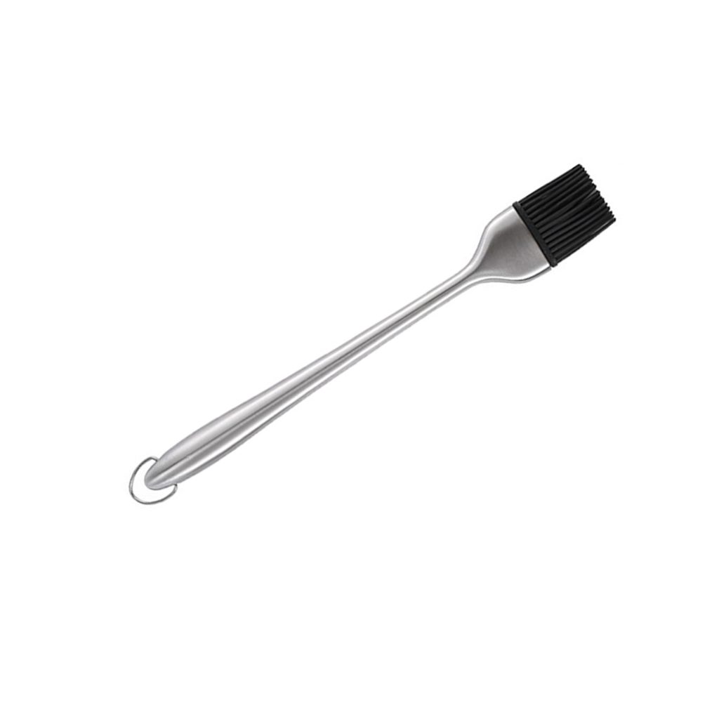 Silicone Basting Brush Set – 5-Piece Stainless in use
