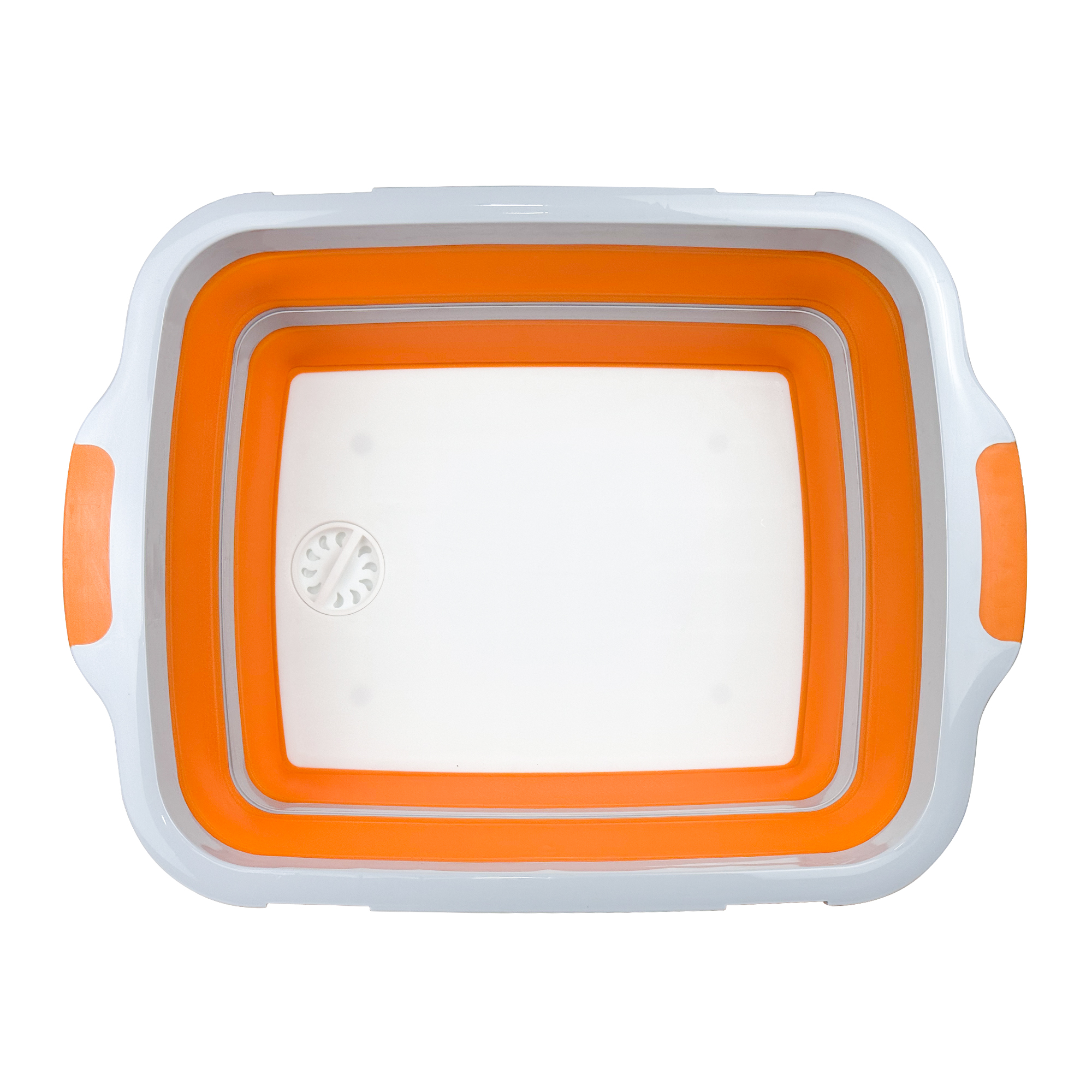 30L Foldable Multi-Purpose Basin with Sealed Lid - Orange detail