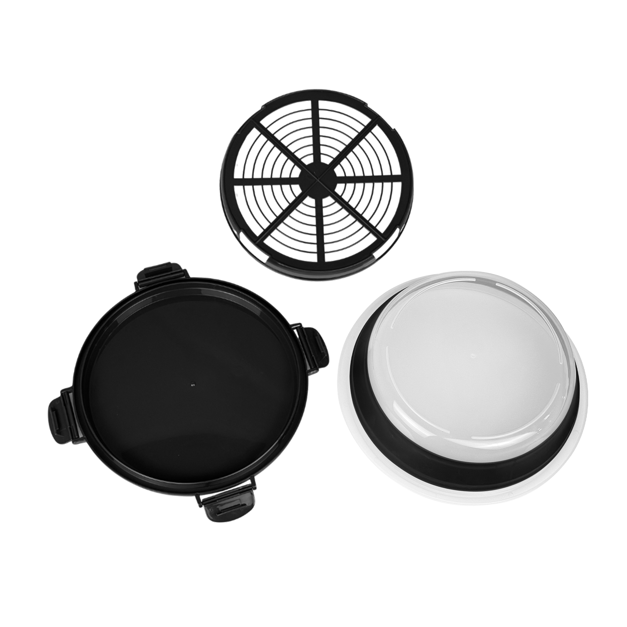 Breading bowl folded flat for storage