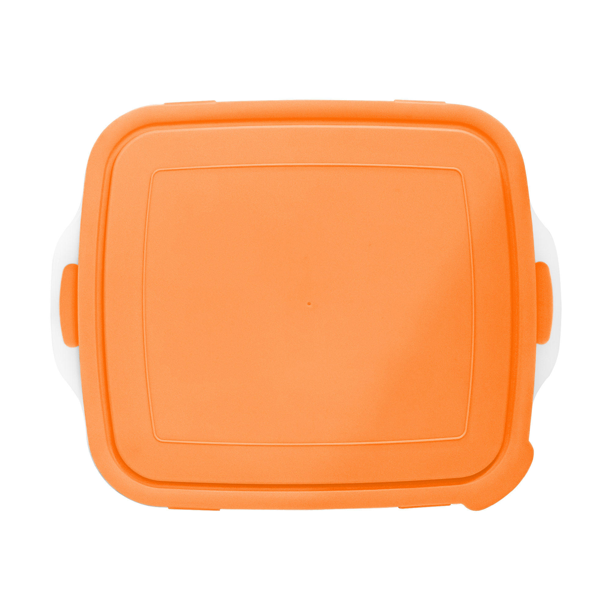 Foldable BBQ Prep Tub with Locking Lid - 8L (Orange) in use