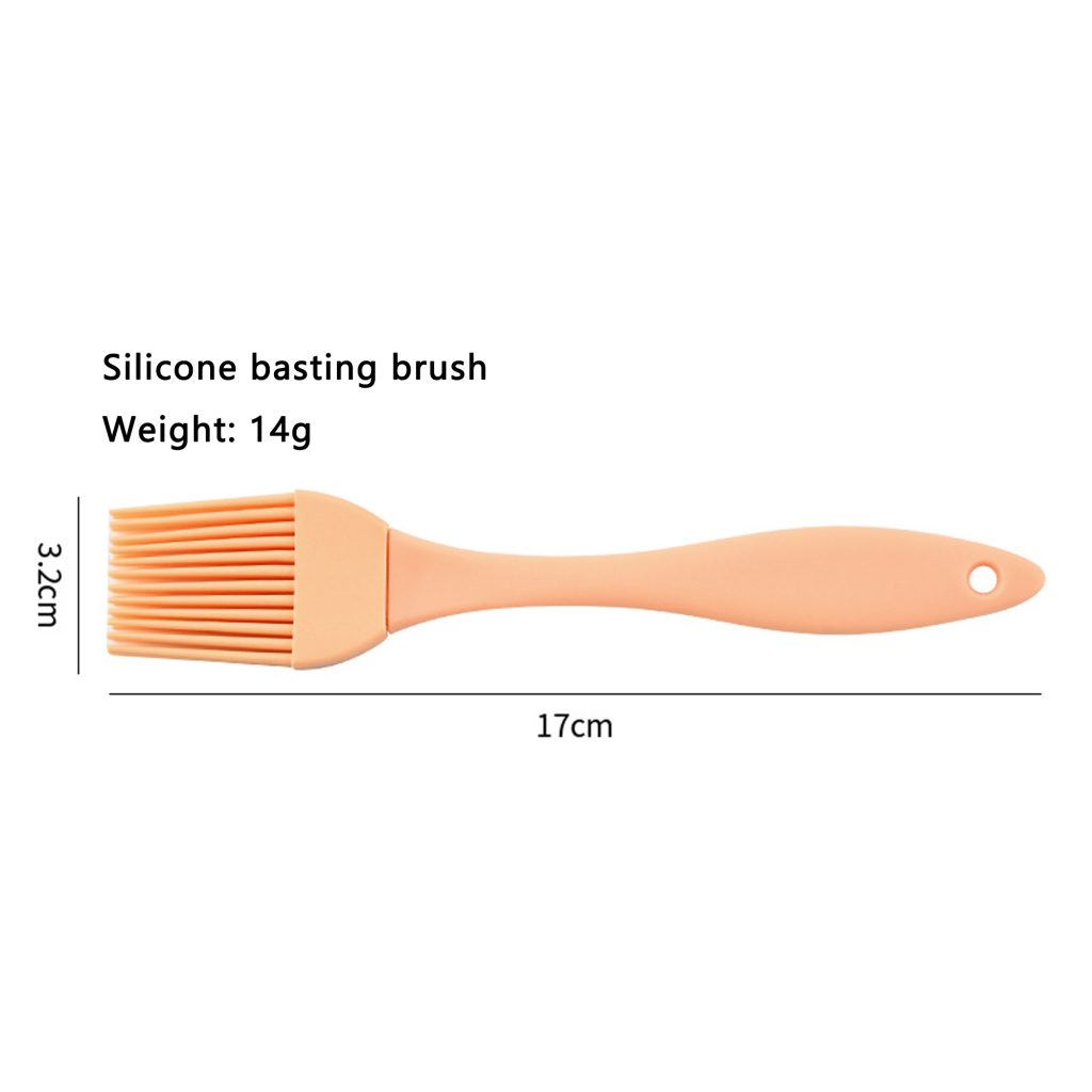Silicone Basting Brush Set – 4 Colors, 17 cm in use