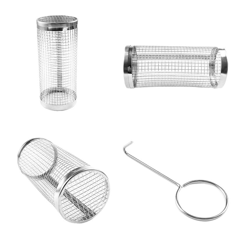 Rotating BBQ Grill Basket Set – 20 cm & 30 cm specifications