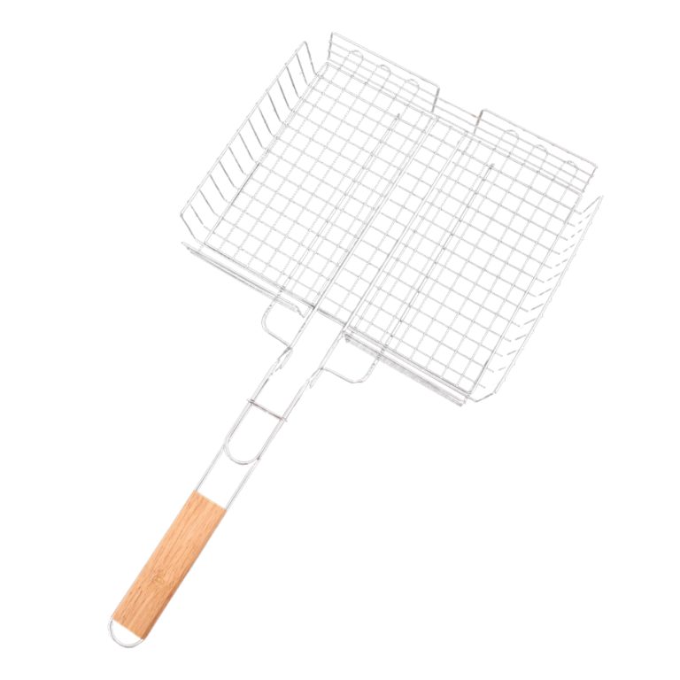 Pince de grill pour poisson – long manche de 35 cm