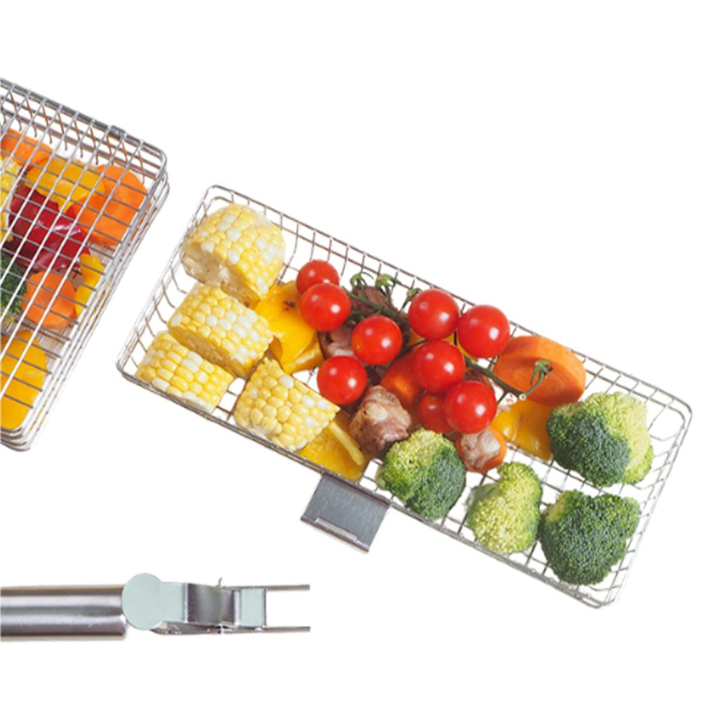 BBQ Grill Basket Set – Two Mesh Baskets with Handle specifications