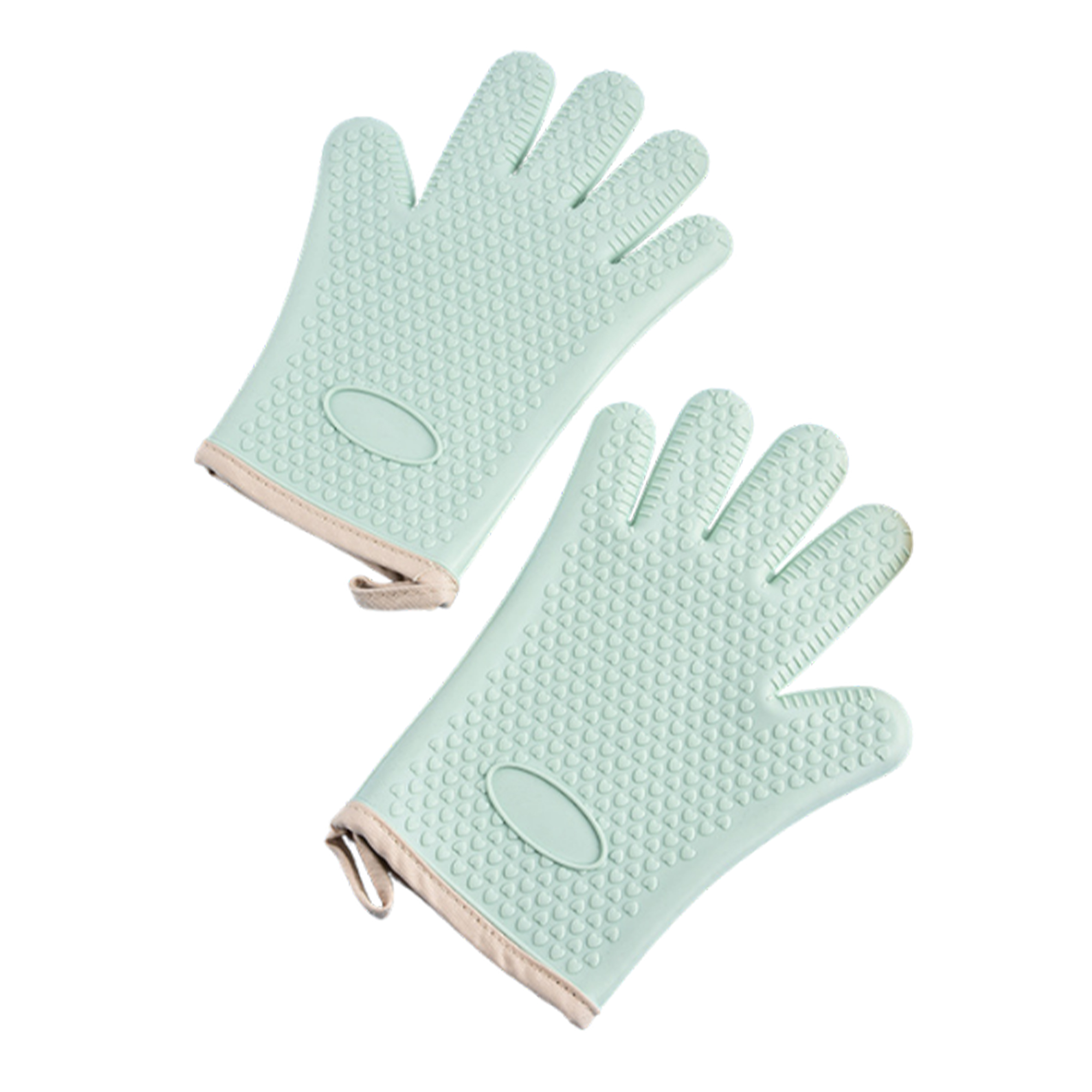 Silicone Grill Gloves with Anti-Slip Texture