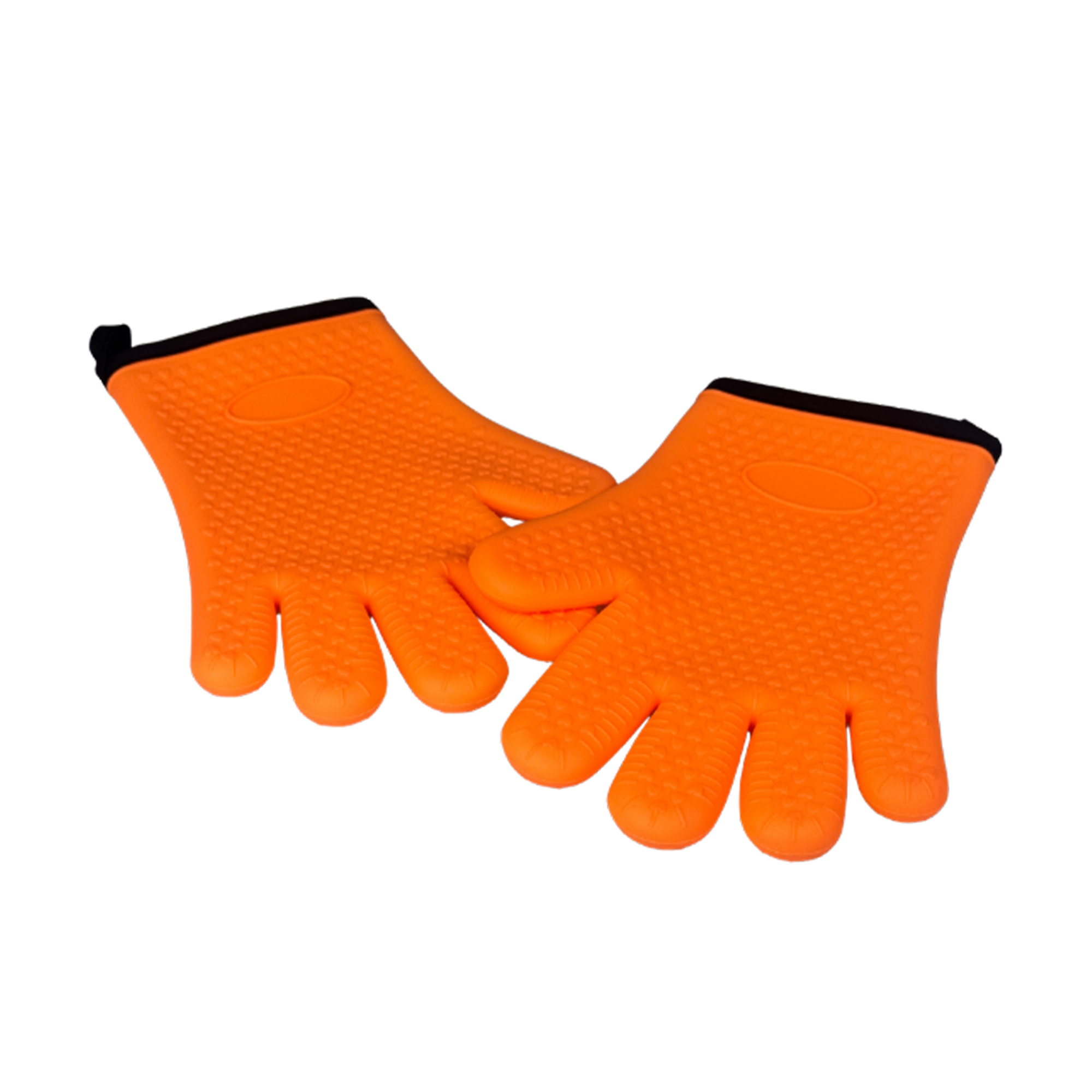 Gants BBQ en silicone – doublure coton, résistants à la chaleur