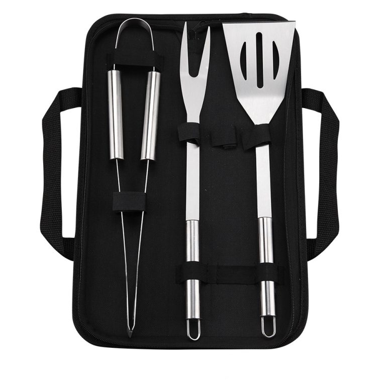 Set d'outils BBQ avec sac de transport – 7 pièces