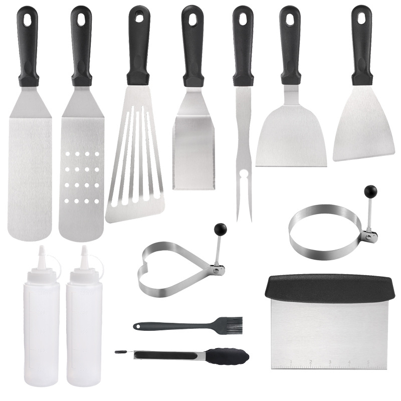 15-Piece BBQ Grill Tool Set with Carry Bag