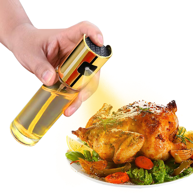 100ml Olive Oil Spray Bottle – Glass in use
