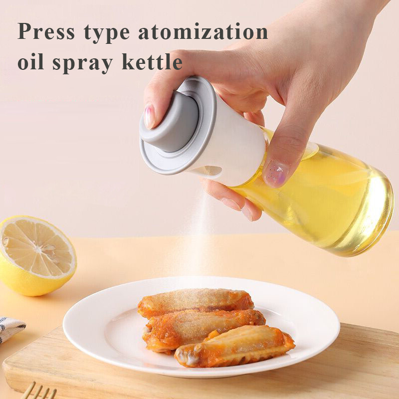 200ml Olive Oil Spray Bottle – Mist Pump in use