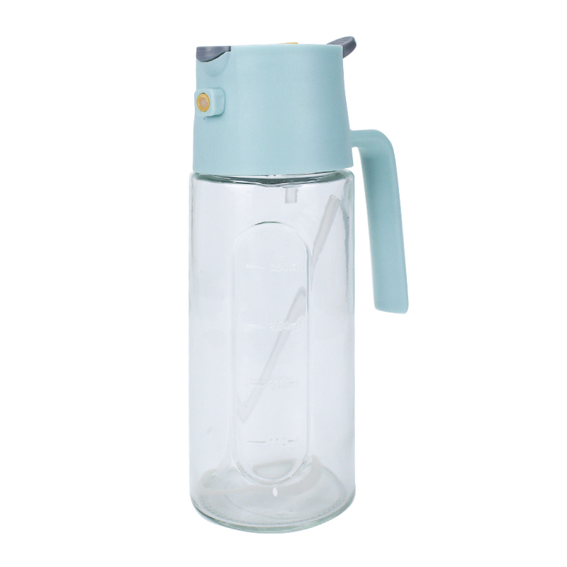 2-in-1 Oil Sprayer & Dispenser with Gravity Lid – Blue specifications