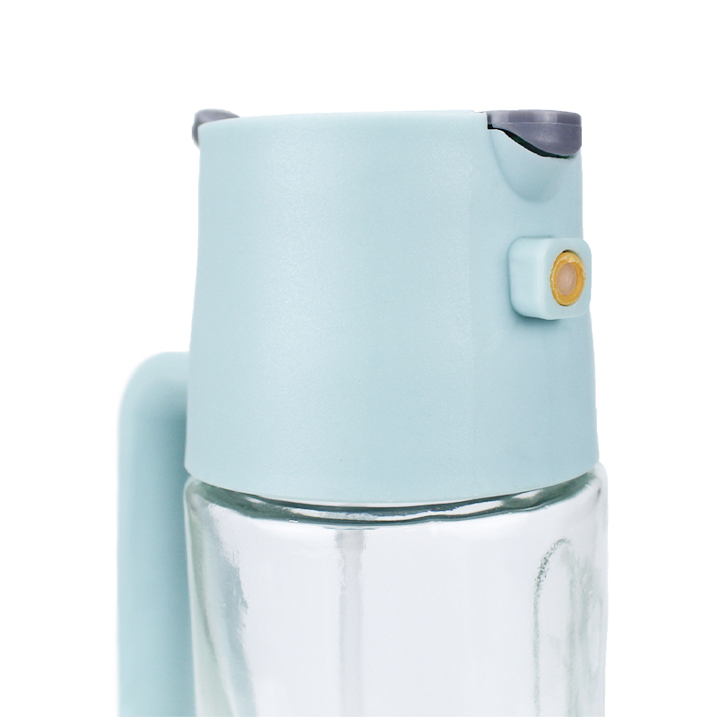 2-in-1 Oil Sprayer & Dispenser with Gravity Lid – Blue