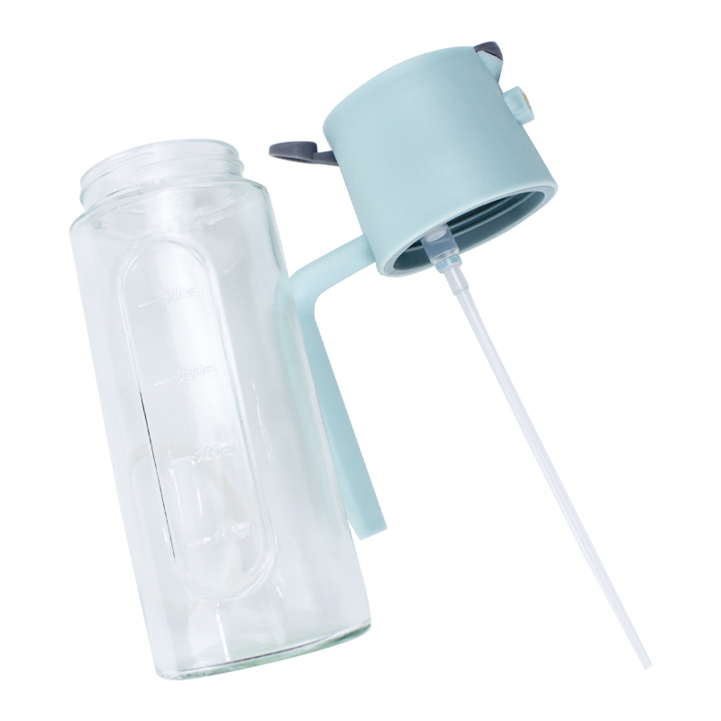 2-in-1 Oil Sprayer & Dispenser with Gravity Lid – Blue