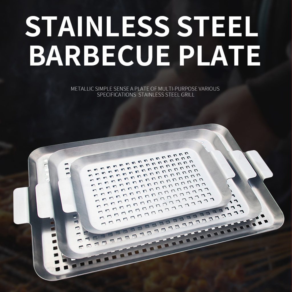 Stainless Drain Grill Pan – 3 Sizes in use