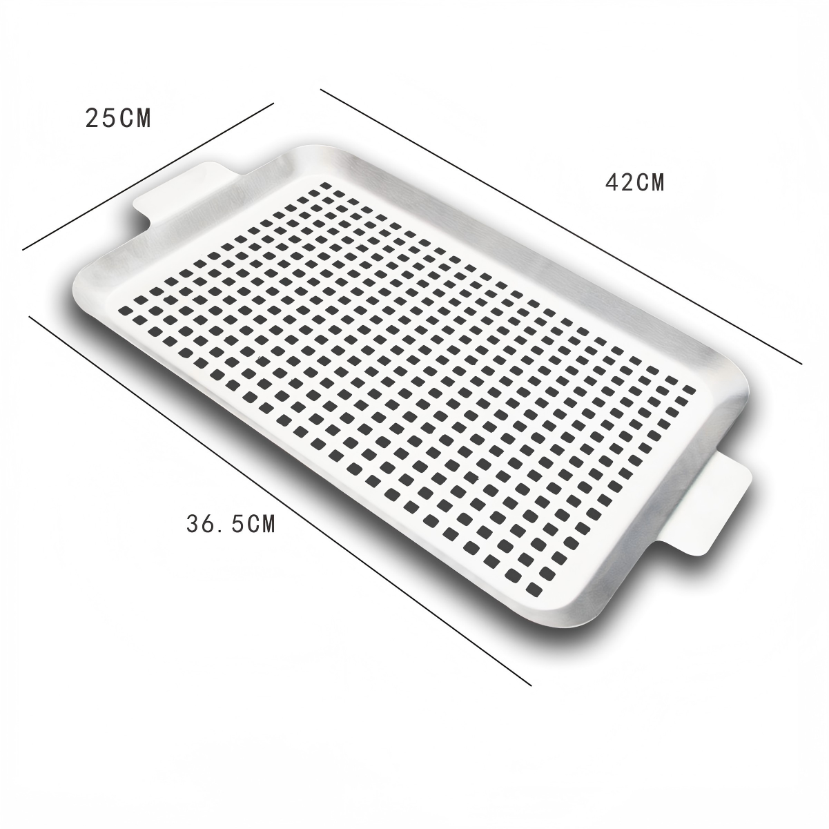 Plaque de grill drainante en inox – 3 tailles