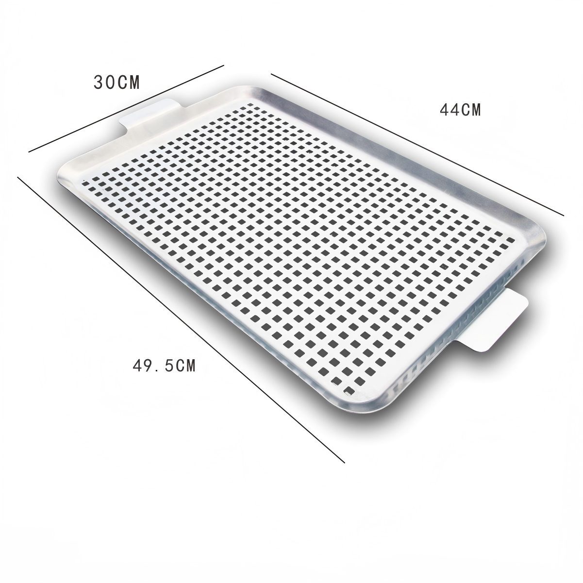 Plaque de grill drainante en inox – 3 tailles