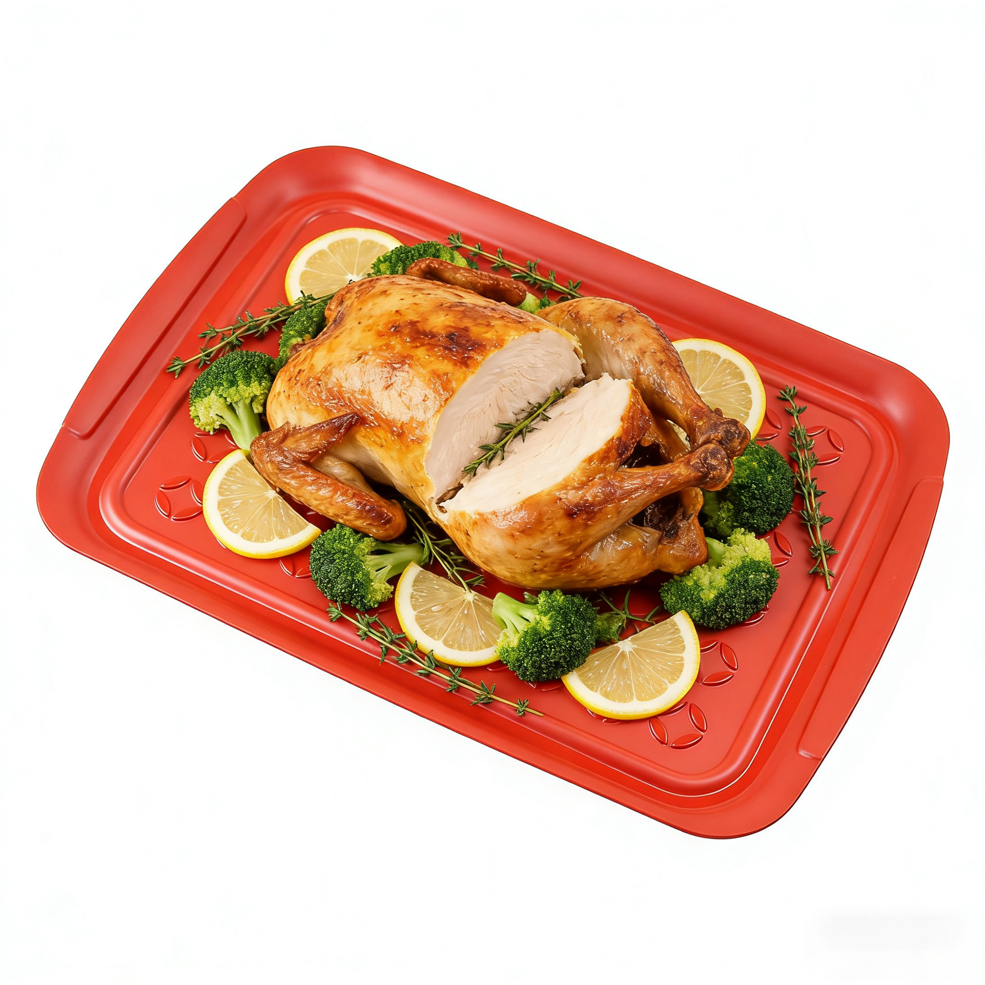 Heat-Resistant Enamel BBQ Tray – Patterned