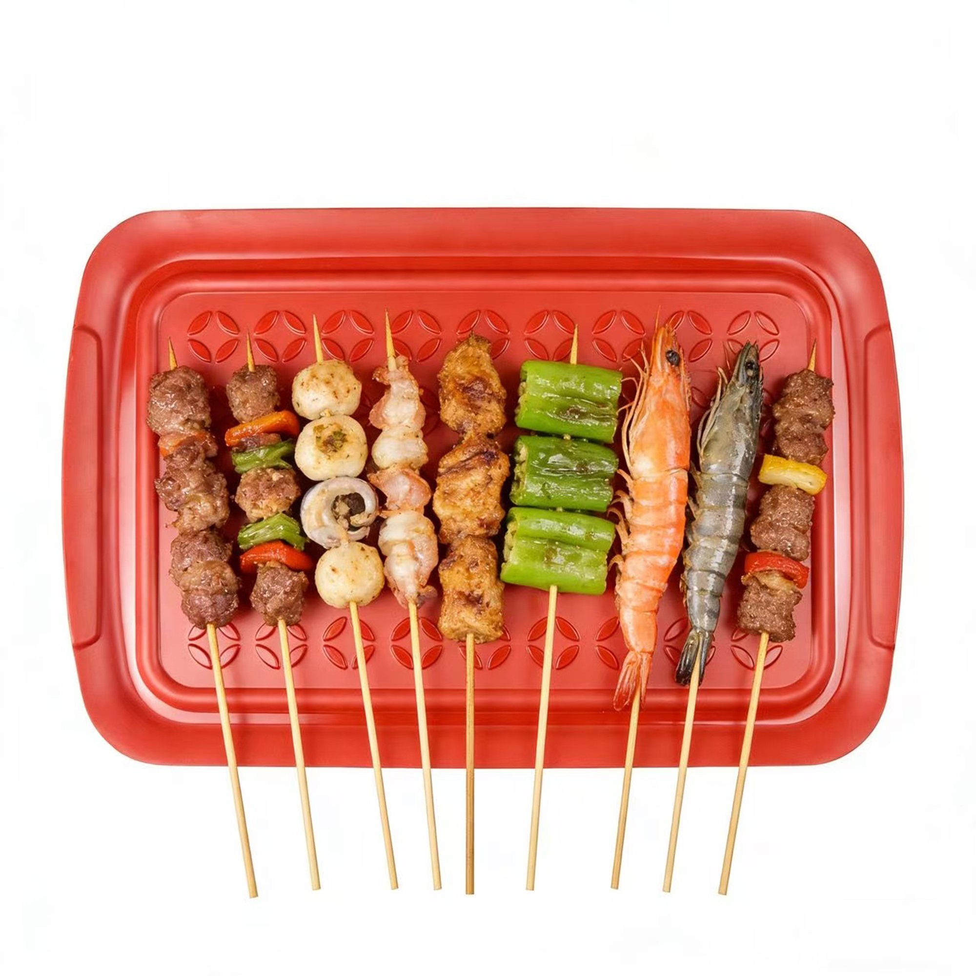 Heat-Resistant Enamel BBQ Tray – Patterned
