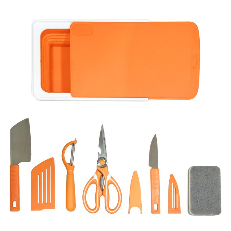 Folding Cutting Board & Knife Set – 7-Piece