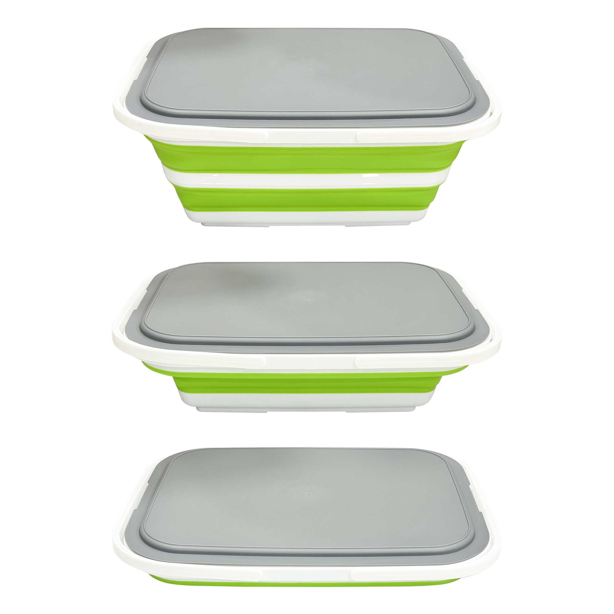Folding Storage Basket with Sealed Lid – 16L