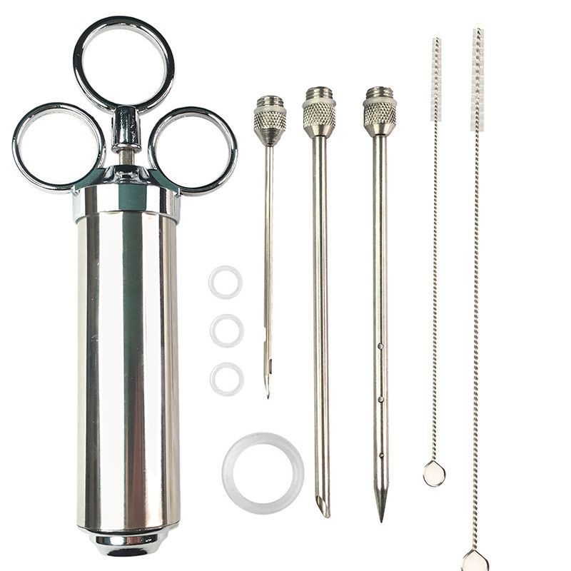 Kit d'injection pour viande – seringue à marinade en inox 304