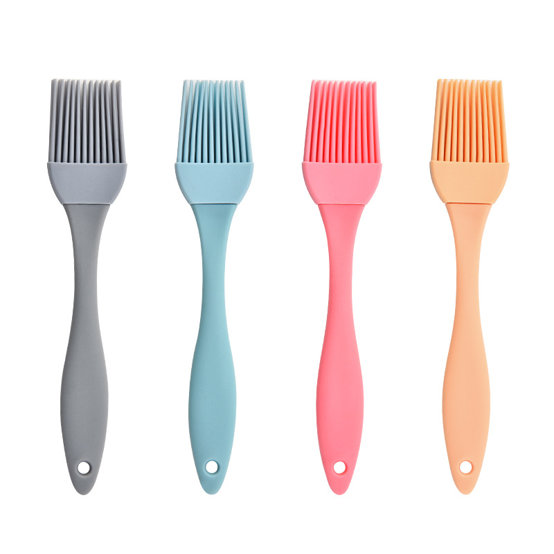 Set de pinceaux en silicone – 4 coloris, 17 cm