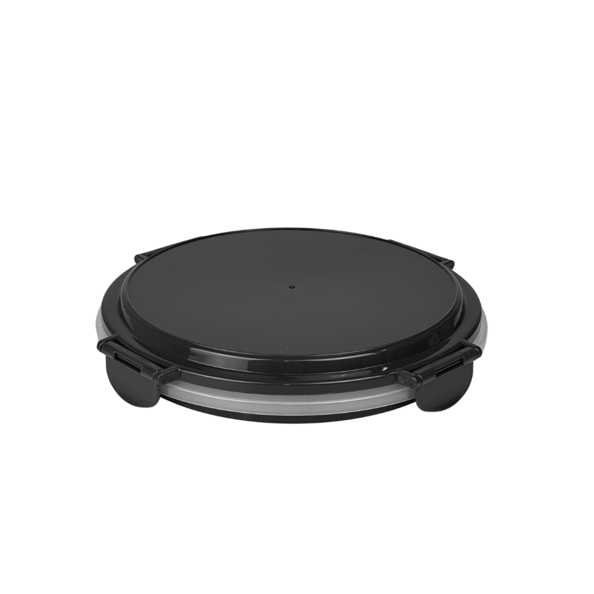 Collapsible Breading Bowl with Sealing Clips – Black
