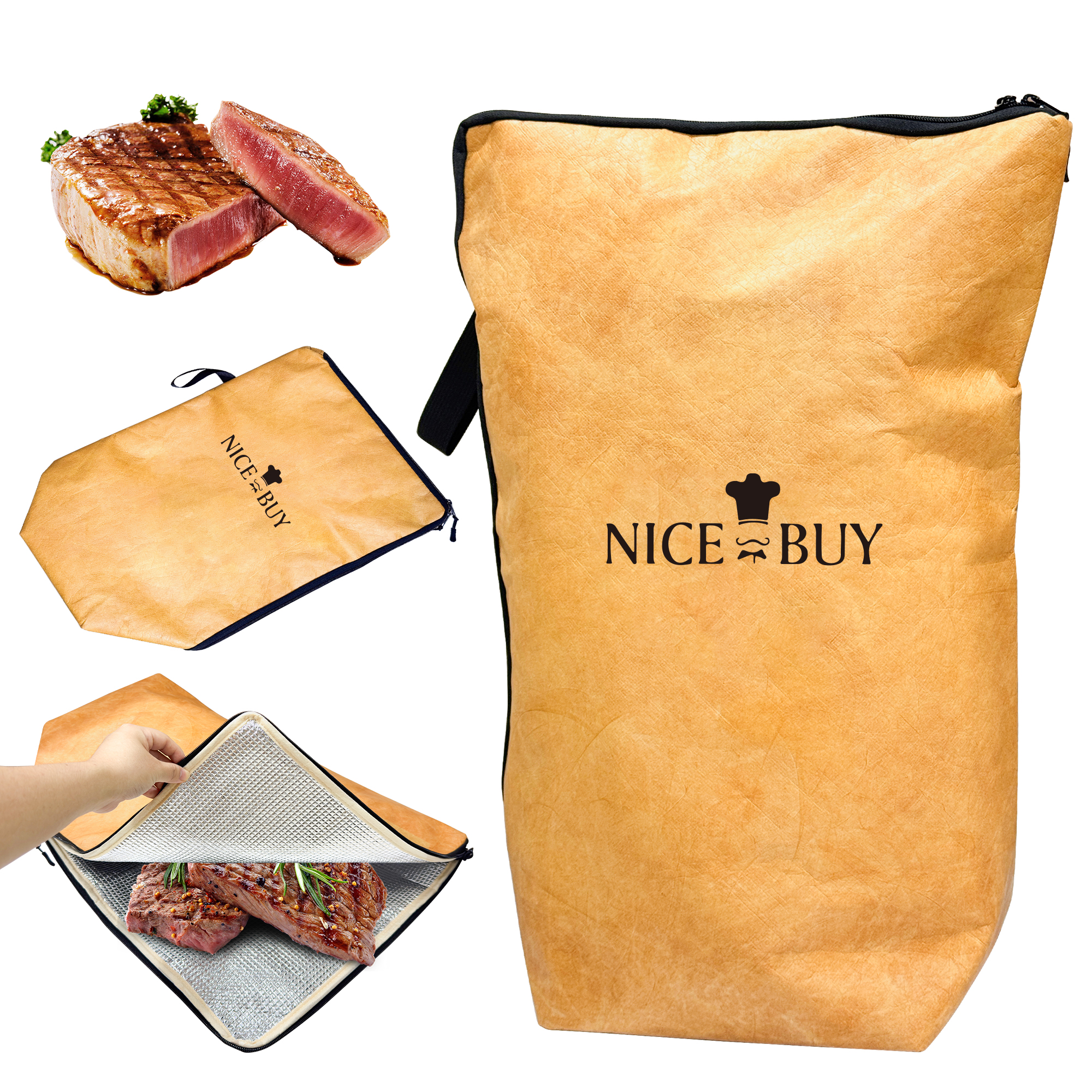 Couverture de repos BBQ pour viande – enveloppe isolée
