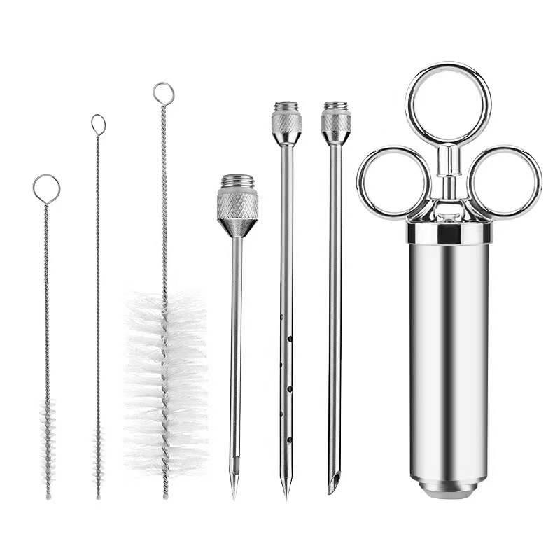 Kit d'injection pour viande – seringue à marinade en inox 304