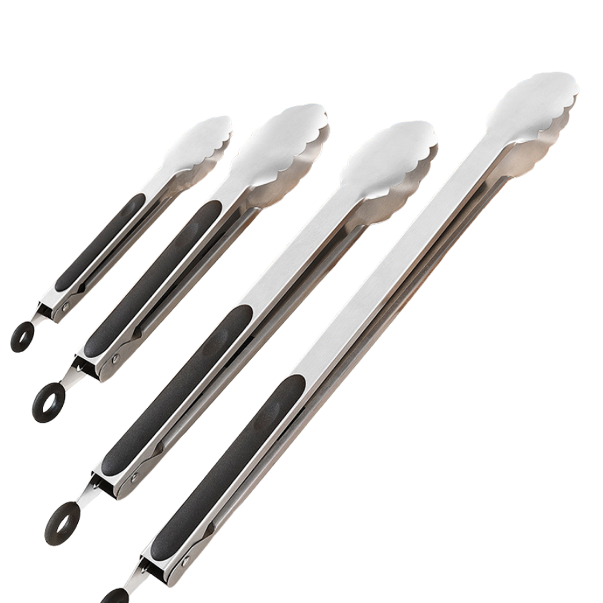BBQ-Zange aus Edelstahl – 6 Größen, faltbar