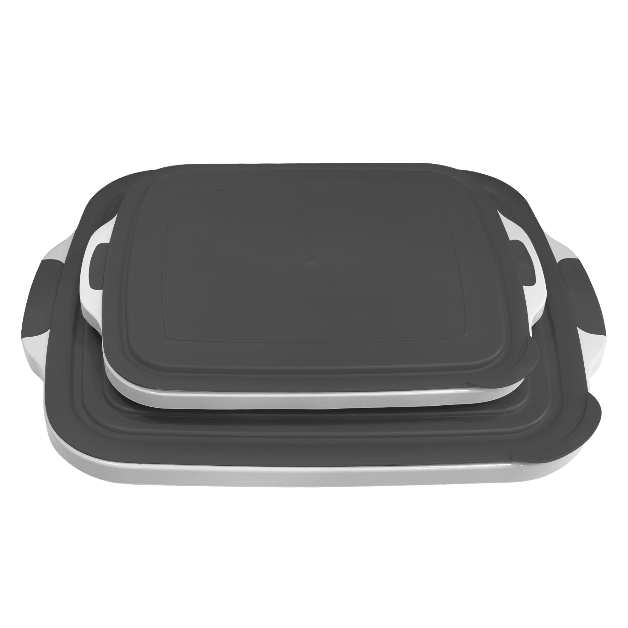 16L Collapsible Prep Box – Cutting Board, Wash Basin & Colander in One (Black)