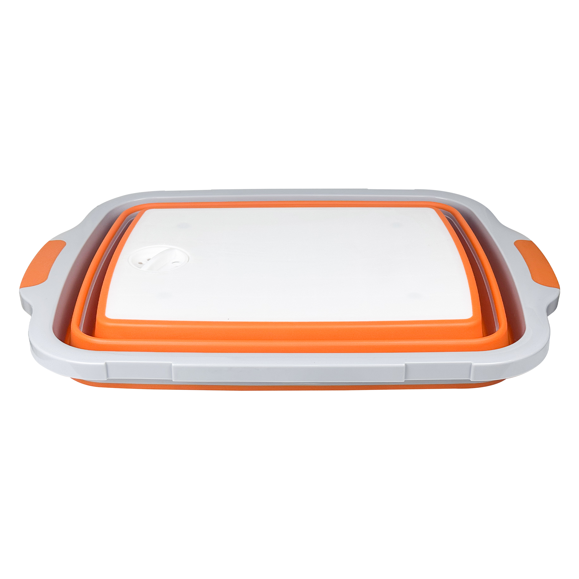 30L Foldable Multi-Purpose Basin with Sealed Lid – Orange