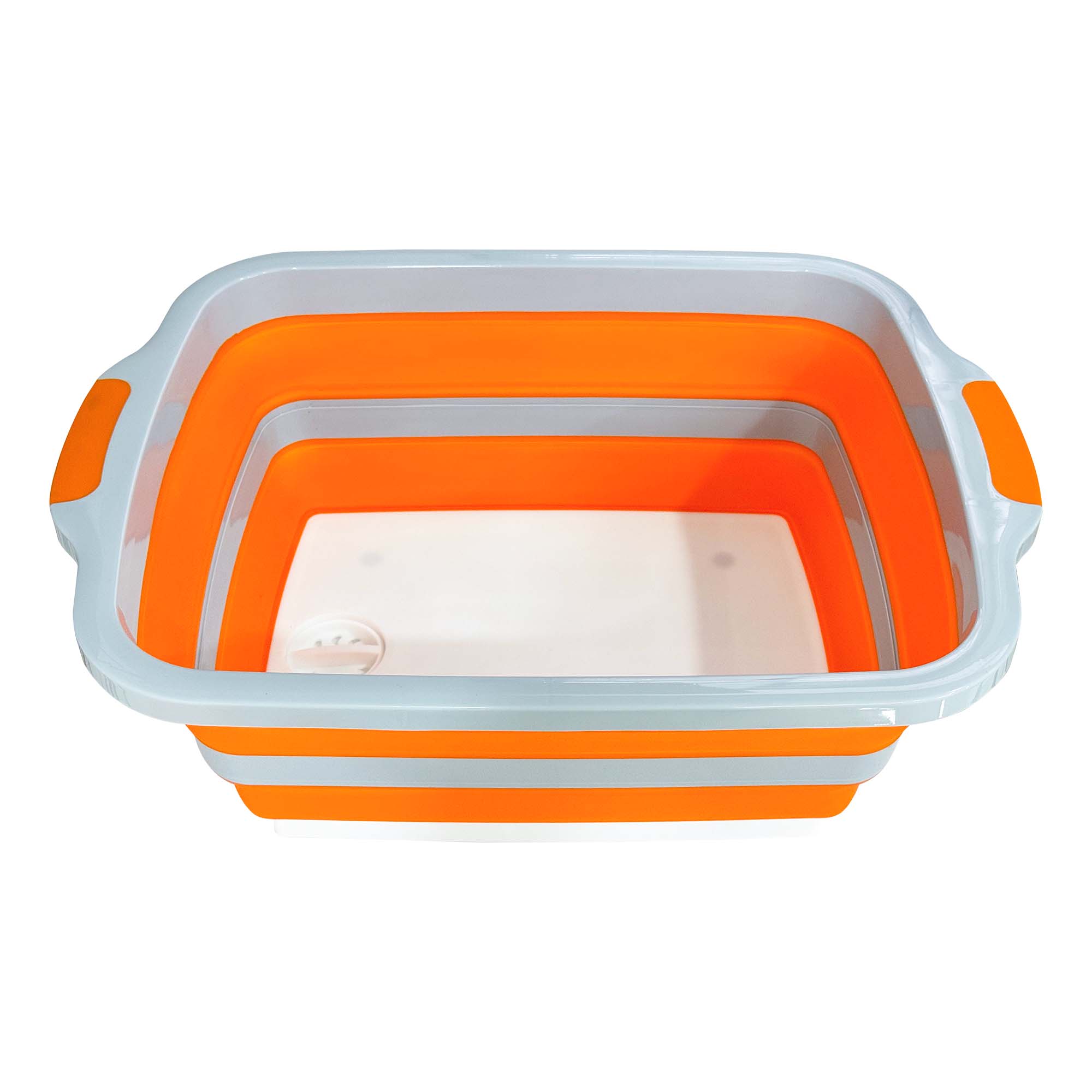 30L Collapsible Prep Tub for Kitchen, Picnic & Camping (Orange)