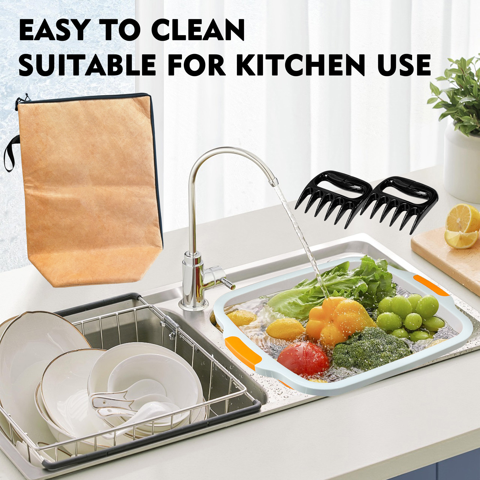 Portable 16L dish basin detail