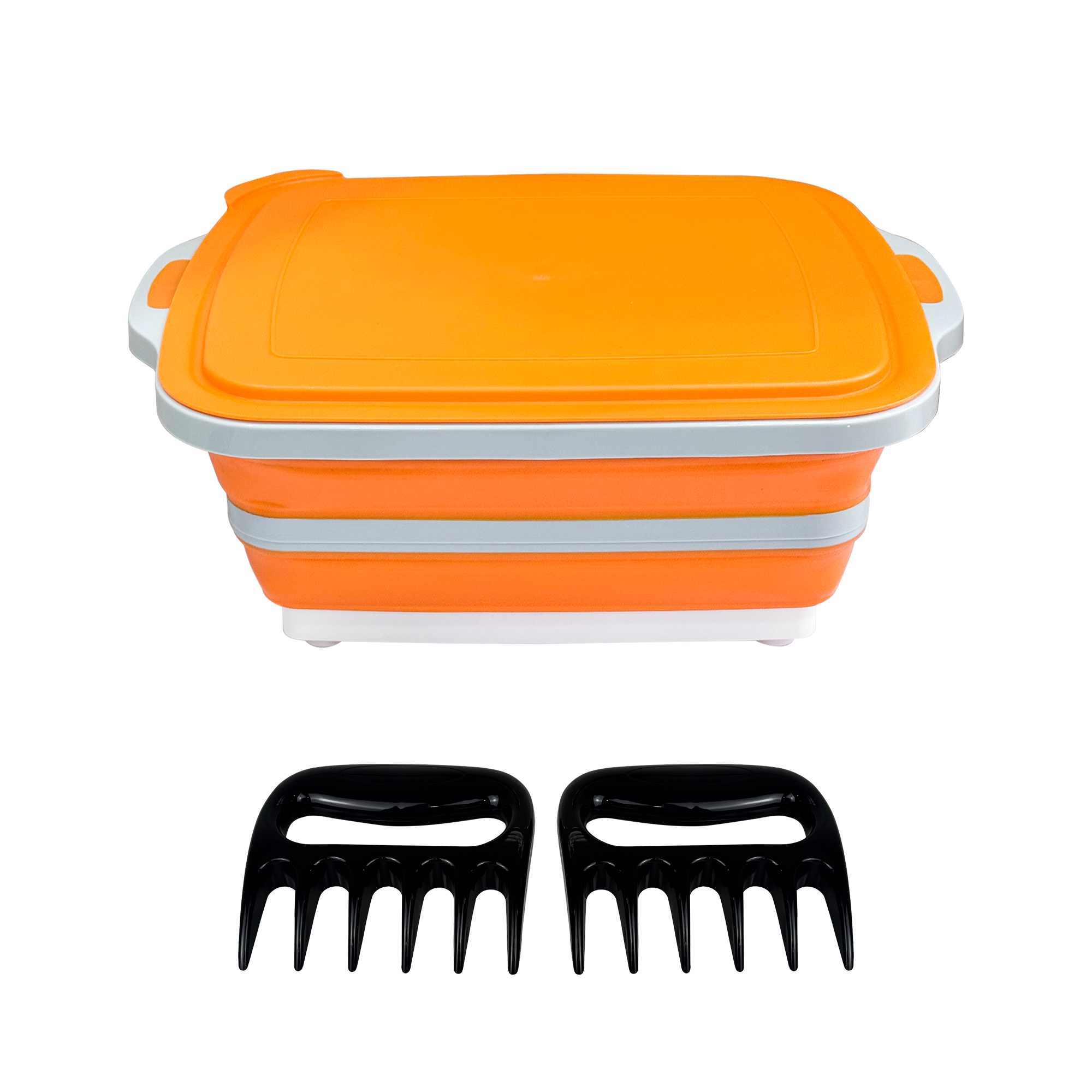 Portable 8L sink for camping in orange