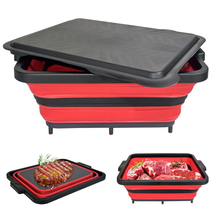 Foldable BBQ Water Basket with Cutting Board